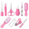 Babypflege Set, Baby Erstausstattung Pflegeset, 10Pcs Baby Healthcare Kit, Babypflegeset für Neugeborene, Säugling, Kleinkind Gesundheit und Pflege Leicht zu tragen (Rosa)