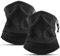 COOLOO 2 Stück Herren Damen Schal Halswärmer, Winter Fleece Winddicht Halstuch Einstellbar Schlauchschal Multifunktionstuch Loop Schal Skimaske Für Laufen Skifahren Radfahren(Schwarz)