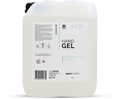 AiroMedics Desinfektionsmittel Handgel - Schnell Trocknend - Frischer Duft - Großer Kanister - 5l