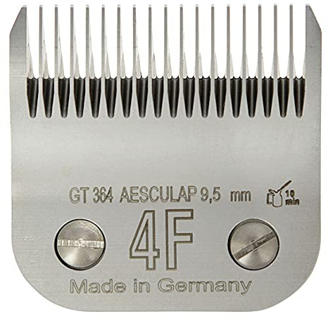 Kerbl GT364 SnapOn Aesculap Scherköpfe, 4F Scherkopf, 9.5mm Schnittlänge, 50 Stück