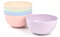 Quanyuchang Lot de 5 bols en plastique de qualité alimentaire incassables - Légers et durables - Pour la vaisselle, les fruits, les collations, le camping - Pour salade, riz, soupe, nouilles