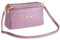 FULEI Damen-Handtaschen, Schultertaschen, klein, quadratisch, weiches PU-Leder, Umhängetasche, elegante Schmetterlings-Dekoration, lavendel, Small