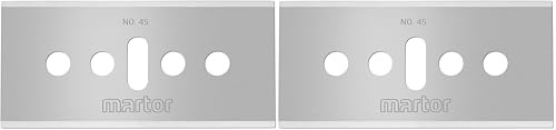 Martor 45.60 CARTONAX Industrial Replacement Blade - Silver (10-Piece) (Pack of 2)