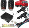 TINGSING Sistema de bloqueo central de potencia de 24 V CC, sistema de entrada sin llave de vehículo con control remoto automático para camión de 2 puertas, kit de cerradura de puerta de repuesto