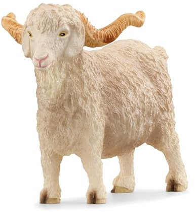 SCHLEICH 13970 Angoraziegenbock, ab 3 Jahren, Farm World - Spielfigur, 5 x 9 x 7 cm