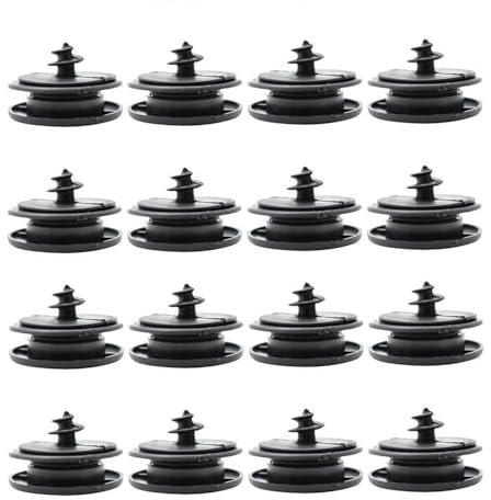 CAASFOOY Clips universels pour fixation de tapis de voiture, supports de fixation pour tapis de sol, 16 pièces