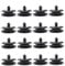 CAASFOOY Clips universels pour fixation de tapis de voiture, supports de fixation pour tapis de sol, 16 pièces