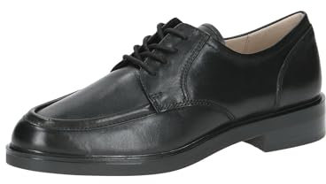 CAPRICE Damen Schnürschuhe aus Leder Elegant, Schwarz (Black Nappa), 37 EU