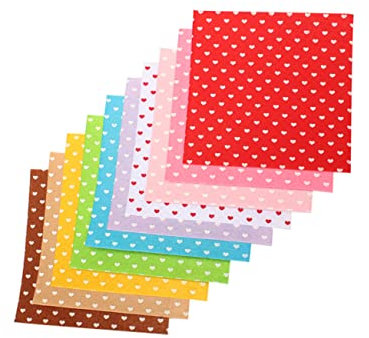 Operitacx 20St Patchwork-Stoffbündel Stoff Tuch Stoff-Patchwork-Handwerk Bastelquadrate Vlies Vogelperlen bettwäsche filzchips selber Machen Filzscheiben kariert Filzblatt Bastelbedarf