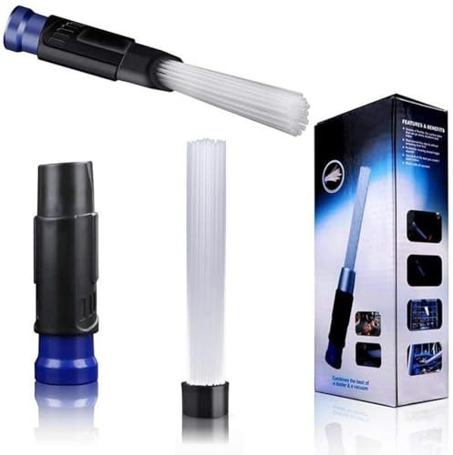 ZCMMGPBB Vacuum Dusty Brush,Vacuum Cleaner Attachment,Multifunction Vacuum Cleaner Straw Tubes Dust Dirt Brush Remover Portable Universal Vacuum Attachment for Keyboard Screen CD Drawers Car Crafts