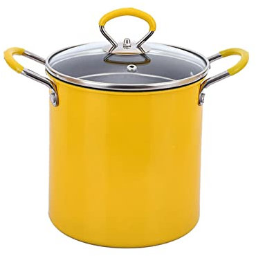 rockible Olla para Freír con Cesta de Filtrado y Tapa de Acero Inoxidable, 3L