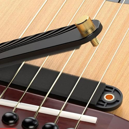 BBTISG Gitarrensaiten Dämpfer, Verstellbarer Dämpfer für Gitarrensaiten Rauschunterdrückung Griffbrett Stummgurte Akustische Klassische Gitarren Übungswerkzeug