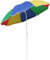theener Sonnenschirm mit Knickgelenk Metall Strandschirm bunt Regenbogen Farben Sonnen Strand Balkon Garten Schwimmbad Schirm