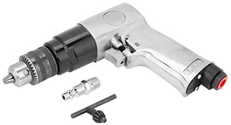 Taladro neumático 3 8 reversible, taladro neumático de alta velocidad 3 8 1700 rpm, herramienta de taladro neumático de rotación reversible para perforación de agujeros
