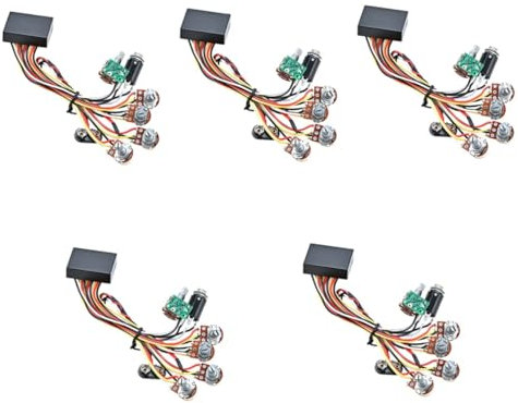 VICASKY 5pcs Bass Guitar Preamp Circuit Bass Guitar Amplifier Circuit Pickup Replacement