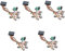 VICASKY 5pcs Bass Guitar Parts Bass Preamp Circuit Kit Easy to Install Refitting