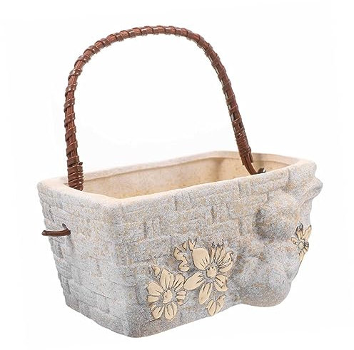 Parliky Handheld Keramik Blumentopf Pflanzer für Sukkulenten Entzückende für