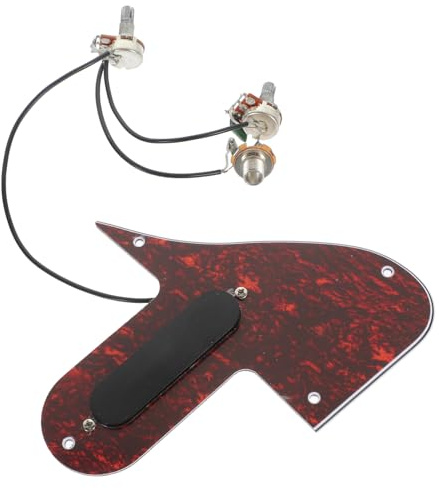 Mandolinen Schlagbrett mit Humbucker Tonabnehmer, 3-lagig, PVC | Gitarren Schlagbrett für F-Style Mandoline, Low Noise Doppelspulen Pickup, Mandolinen Schlagbrett Baugruppe