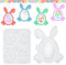 Silikonformen Gießformen Ostern Anhänger, 5 Stück Ostern Silikonformen, Gießformen Anhänger Ostern, Ostern Hase Ostereier DIY Silikon, Silikonform Ostereier für Bastelarbeiten, Gips, Kerzen