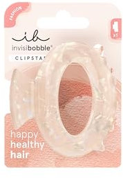 invisibobble - CLIPSTAR Rosy Bliss Haarclip - 1 Medium Hair Claw - Elegantes Haaraccessoire mit roséfarbenem Marmor-Design, mittel-groß - Trendiger Look, sicherer Halt, gesundes Haar