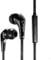 Carry-on EB50 Wired Earphones, In-Ear Wired Headphones with Microphone, 3.5mm Jack, Tangle-Free, Carry Case, for Ipad, Computer, Laptop, Tablet, Phone, Gaming - Black