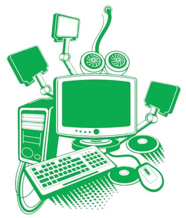 Wall Stickers Computer Game Room 36x44.5cm Personalized Customization S-Green