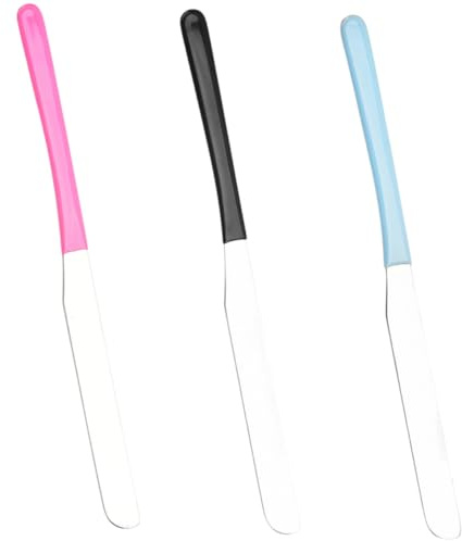 IWOWHERO 3stücke Teiliges Spatula Für Make-up Und Kosmetik Langer Griff Zum Von Foundation Lippenstift Und Cremes