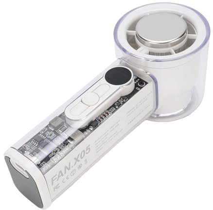 Mini Handventilator mit Halbleiter-Eiskühlung, 100 Stufen, Digitaldisplay