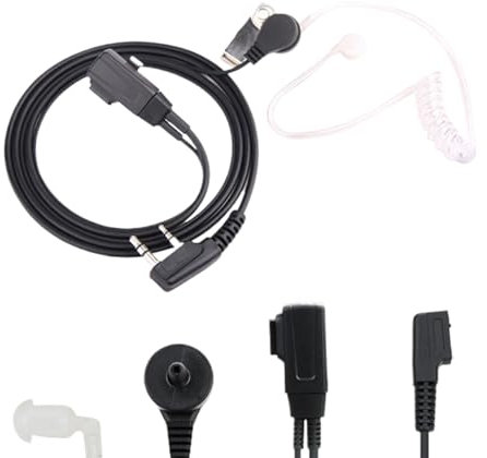 Covert - Auricolare con tubo acustico trasparente, versatile, accessorio per adolescenti, familiari, amici, attività e uso quotidiano