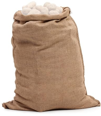 Sacco per Patate in Tela di Juta | Resistenti Da Gioco - Sacchetti Resistenti per Carnevale, BBQ, Riunioni Familiari, Compleanni, Picnic e Halloween