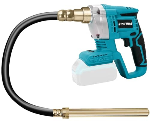 Akku Betonverdichter für Makita 18V Akku, mit 1m Schlauch, Ohne Akku | 600W Bürstenloser Motor, 0-3500 min⁻¹(rpm), Betonrüttler Betonwerkzeuge, zum Mischen und Verdichten von Bau-Beton