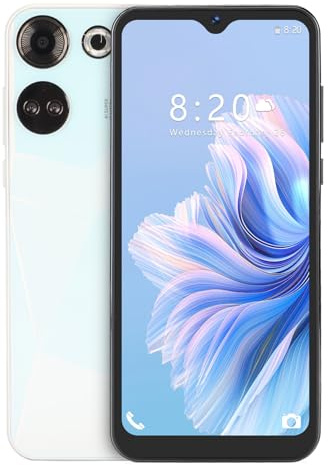 Gedourain 8000mAh Battery C20 Pro 6.49 8GB RAM 64GB ROM Smart Phone for Long Battery Life, Outdoor Activities (White)
