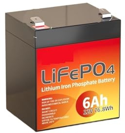 6Ah 10Ah 12Ah 20Ah 30Ah 12V 100Ah LiFePO4 Battery Pack BMS 200Ah 300Ah Lithium Iron Phosphate Rechargeable Battery Bateria(12V 6Ah)