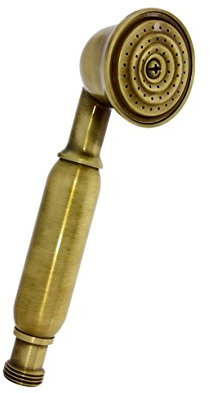 Design Nostalgie Handbrause Duschkopf Brausekopf Brause Duschbrause Altmessing