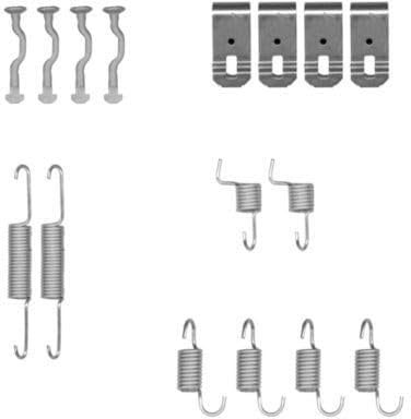 HELLA 8DZ 355 201-971 Accessory Kit, parking brake shoes - X0185 - Brake System: Akebono - for e.g. ACURA / HONDA