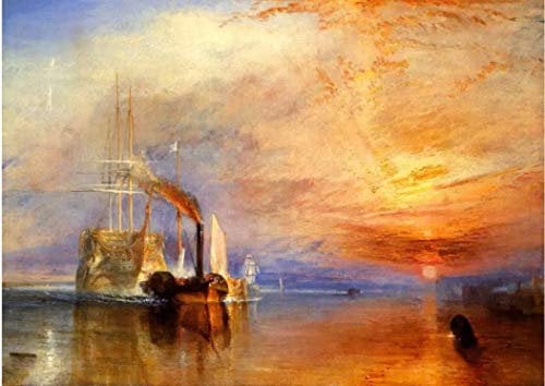 mumscraftybits Laminated A4 print Fighting Temeraire by Turner
