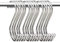 KEESIN S a forma di metallo rivestito con gancio in acciaio INOX multifunzione gancio ganci per cucina cucchiaio pan bagno camera da letto, confezione da 15 (Piccolo)