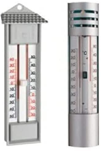 Neolab 2 9817 Thermomètre maxima-Minima, Boîtier en Aluminium Sans mercure, -30 à + 50 °C (Lot de 1)