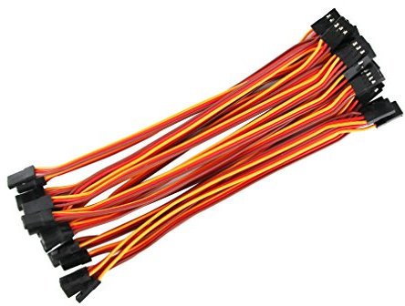 OliYin 20 stücke 5,90 inch 15 cm Männlich zu Männlich Blei Stecker Servo Verlängerungskabel Kabel Linie RC Modell Flugzeuge Gestrandet 22awg 60 Kerne Futaba JR