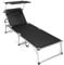 Park Alley PA-5272 Sonnenliege Deluxe schwarz