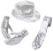 BESTOYARD Jazz Dance Accessoires mit Pailletten Hut, Shinny Pailletten Kostüm, Jazz Hip-Hop Dance Performance Zubehör Sets , Glitzer Krawatte, Handschuhe und Hosenträger für Bühnenauftritte, Karneval