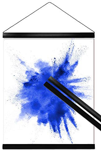 Close Up Klemmschiene, Posterleisten - 2 Poster-Aufhänger/Posterschienen/Plakatleisten - Kunststoff, Schwarz - 51 cm