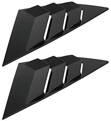 Carrfan Rear Window Louvers Car Rear Window Blinds Side Tuyere Louvers Vent Compatible with Ford Focus ST RS MK3 Hatchback Carbon Fiber Style