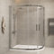 1200 x 800mm R/H Offset Quadrant Shower Cubicle with Tray 6mm Tempered Glass Sliding Door Shower Enclosure