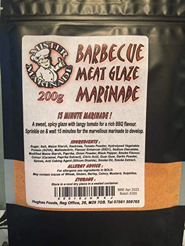 MISTER MARINADE Meat Glaze BBQ Rub Marinade 200g All Flavours (Barbecue)