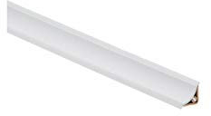 2,5 Meters 98,42 Kitchen Worktop Profile Strip Corner PVC 33mm with Accessories Edging splashback TMW Profiles (White, Internal Corner)