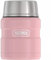 THERMOS ICON - Tarro de alimentos aislado al vacío con cuchara, 16 onzas, rosa mate