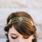 Runmi Kopfkette Perlen-Haarteil Gold Stirnband Hochzeit Haarschmuck für Damen und Mädchen