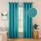MIULEE 2er Set Voile Vorhang Sheer Leinenvorhang mit Ösen Transparente Unregelmäßige Textur Gardine Ösenschal Fensterschal Lichtdurchlässig für Schlafzimmer 175 x 140cm (H x B) Seeblau