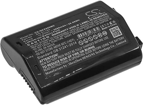 TECHTEK Batteria 2600mAh compatibile con [NIKON] D6, Z9 sostituisce EN-EL18d FBA